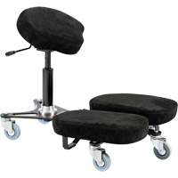 维加焊接等级的符合人体工程学的椅子上,仿麂皮,黑色,300磅。能力OP509 | TENAQUIP