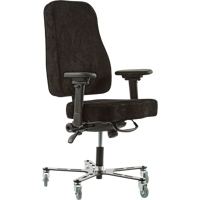 SYNERGO我焊接年级的符合人体工程学的椅子上,仿麂皮,黑色,300磅。能力OP511 | TENAQUIP