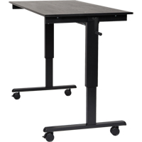 可站立的办公桌,独立的办公桌,48-1/2 W x 29又1/2“H x 59 D,黑色OP532 | TENAQUIP