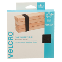 One-Wrap <一口>®< /一口>紧固件胶带、挂钩和循环,30 x 1 - 1/2”, Self-Grip,黑色OP629 | TENAQUIP