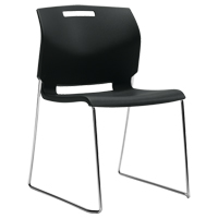 椅子上,塑料,32-1/2”高,300磅。能力,黑色OP933 | TENAQUIP