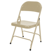 折椅、钢铁、米色、300磅。承重能力OP961 | TENAQUIP