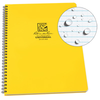 Side-Spiral笔记本,软皮封面,黄色,84页,份81/2”W x 11“L OQ357 | TENAQUIP