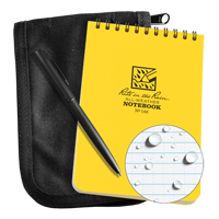 口袋里的笔记本包,软皮封面,黄色,100页,4“W x 6“L OQ365 | TENAQUIP
