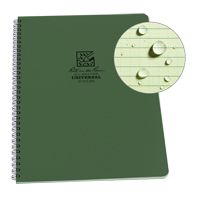 Side-Spiral笔记本,软皮封面,绿色,84页,份81/2”W x 11“L OQ376 | TENAQUIP