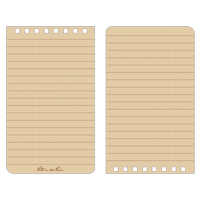 口袋Top-Spiral笔记本,软皮封面,棕褐色,100页,3 x 5”L“W OQ405 | TENAQUIP