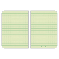 备忘录的书,软皮封面,绿色,112页,3 - 1/2“W x 5”L OQ416 | TENAQUIP