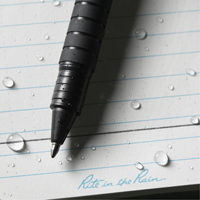 全天候持久的笔,黑色,0.8毫米,可伸缩的OQ434 | TENAQUIP