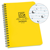 Side-Spiral笔记本,软皮封面,黄色,64页,4-5/8“W x 7”L OQ545 | TENAQUIP