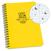 Side-Spiral笔记本,软皮封面,黄色,64页,4-5/8“W x 7”L OQ546 | TENAQUIP