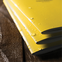 笔记本,软皮封面,黄色,48页,4-5/8“W x 7”L OQ548 | TENAQUIP
