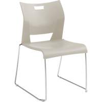 二重唱™无臂的培训椅、塑料、33-1/4”高,350磅。能力,白色OQ779 | TENAQUIP