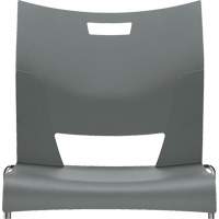 二重唱™无臂的培训椅、塑料、33-1/4”高,350磅。能力,灰色OQ780 | TENAQUIP