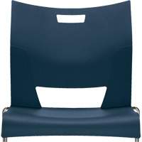 二重唱™无臂的培训椅、塑料、33-1/4”高,350磅。能力,蓝色OQ781 | TENAQUIP