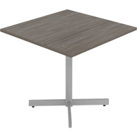 餐厅桌子,36“L x 36”W x 29又1/2“H, 1”,层压板,灰色/白色OQ946 | TENAQUIP