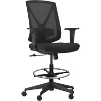 活性™系列高端Synchro-Tilt可调的椅子上,布/网,黑色,250磅。能力OQ962 | TENAQUIP