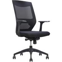 活性™系列Synchro-Tilt办公椅,布/网,黑色,250磅。能力OQ963 | TENAQUIP