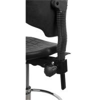 重型人体工程学的凳子上,静止不动的,可调,39 - 48,聚氨酯座椅,黑色OR066 | TENAQUIP