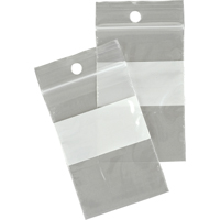 白色块保利袋能重新盖紧的6“x 6”, 2毫升PE666 | TENAQUIP