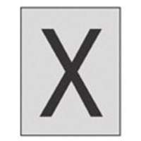 反思个人数字和字母标签,X, 1“H,黑银SAA309 | TENAQUIP