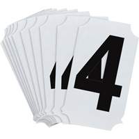 Quick-Align <一口>®< /一口>个人数字和字母标签、4、2”H,黑色SAA768 | TENAQUIP