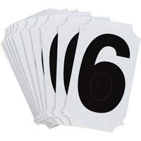 Quick-Align <一口>®< /一口>个人数字和字母标签,6日2”H,黑色SAA770 | TENAQUIP