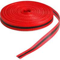 编织街垒胶带,3/4“W x 150 L, 3毫升,黑色在红色SAB504 | TENAQUIP