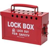 便携式金属锁盒子,红色SAC639 | TENAQUIP