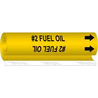 2号燃油管标记,环绕式处理,5 H x 8 W,黑色黄色SAF149 | TENAQUIP