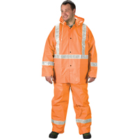 龙卷风交通雨服、PVC、大型、高能见度橙色SAI116 | TENAQUIP