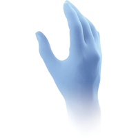 Qualatrile™一次性手套,从小到大,腈,5-mil,无粉、蓝SAI810 | TENAQUIP