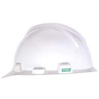 V-Gard <一口>®< /一口>帽风格建筑工人,棘轮悬挂,白色SAJ192 | TENAQUIP