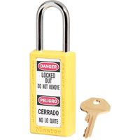 411系列Zenex™挂锁,安全挂锁,键控不同,热塑性,1 - 1/2“宽SAL145 | TENAQUIP