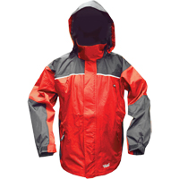 暴风雨经典外套,夹克,聚酯/ PVC、大型炭/红SAL404 | TENAQUIP