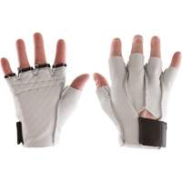 候华夫格板手套——正确的,中等大小,粒面皮革棕榈SAL435 | TENAQUIP