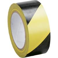 风险警示胶带-层压,2“x 108, PVC、黑色和黄色SAL667 | TENAQUIP