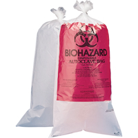 生物危害处理袋Bio-Hazard 30 L×24 W, 1.5密耳,100 /包裹。SAM052 | TENAQUIP