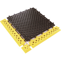 模块化Lok-Tyle 523号——瓷砖,乙烯,1 W x 1 L, 9/16“厚,黑色SAM068 | TENAQUIP