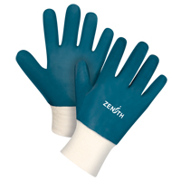 重量级的手腕针织手套,8 /媒介,腈涂料、棉壳SAN441 | TENAQUIP