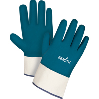 重量级安全袖口手套,10 /从小到大,腈涂料、棉壳SAN445 | TENAQUIP