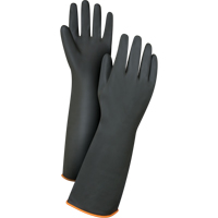 重量级的手套,大小大/ 9日18“L,胶乳,30-mil SAP221 | TENAQUIP