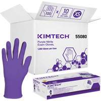 X-Small Kimtech™检查手套,丁腈,6-mil,无粉,紫色,二班SAQ782 | TENAQUIP