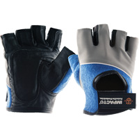 Gel-Padded工作手套、小、粒面皮革,钩和环袖口SAR673 | TENAQUIP