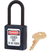 介电Zenex™挂锁,安全挂锁,键控不同,热塑性,1 - 1/2“宽SAR838 | TENAQUIP