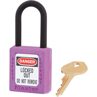 介电Zenex™挂锁,安全挂锁,键控不同,热塑性,1 - 1/2“宽SAR839 | TENAQUIP
