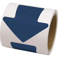 彩色地板标志贴标箭头4 L x 4 W,蓝色,乙烯SAS537 | TENAQUIP