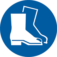 靴子象形图标签,乙烯,卷2“L x 2”W SAX269 | TENAQUIP