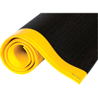 Wear-Bond™Tuff-Spun <一口>®< /一口>垫子,铺3 x 3 x 9/16”,黑色/黄色,PVC海绵SFS572 | TENAQUIP