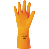 橙色重量级208系列手套、大小/ 7小,13”L,胶乳,Flock-Lined内衬,29-mil SAX914 | TENAQUIP