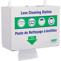 金属眼镜清洗站-两个500毫升解决方案& 1盒纸巾,金属,10.5 D x 6.3“L x 5.5 H SAY635 | TENAQUIP
